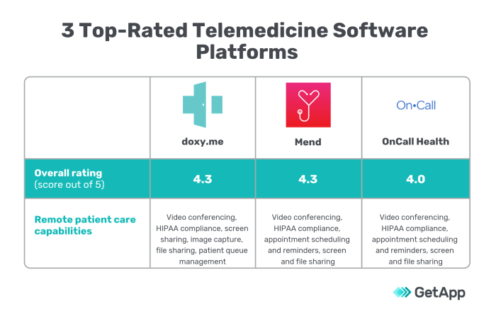 3 Top-Rated Telemedicine Software Platforms 3 Top-Rated Telemedicine Software Platforms